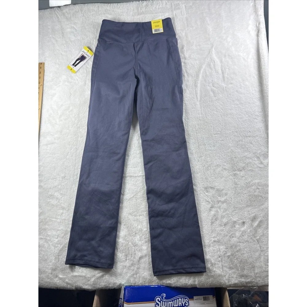 Jockey Crosswaist High Rise Yoga Pants, Women's Portland Plum Size Small - Picture 8 of 9